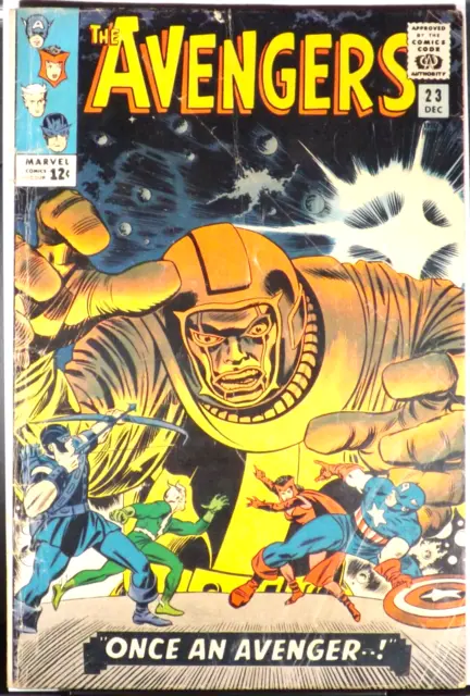 AVENGERS #23 VG 1965 Kang 1st Appearance Ravonna Renslayer Marvel Comics MCU