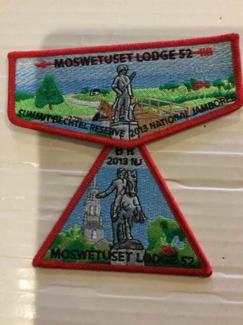 Moswetuset Lodge 52 2013 National Jamboree Two piece OA Flap set