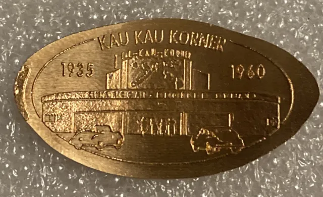 Kau Kau Korner Oahu Restaurant Hawaii Elongated Penny Coin Token Hawaiian Island