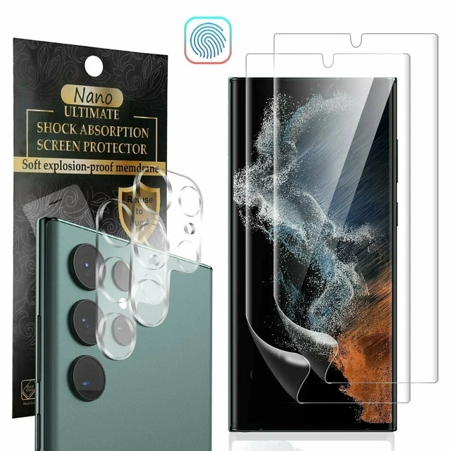 FOR GALAXY S22 Ultra Plus S21 S20 S10 Hydrogel Screen Protector Camera