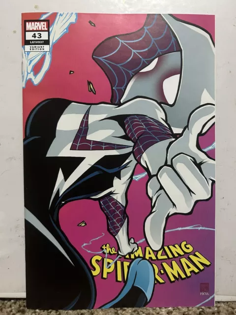 Amazing Spiderman #43 Takashi Okazaki  Spidergwen Variant Ltd 500 Coa In Hand
