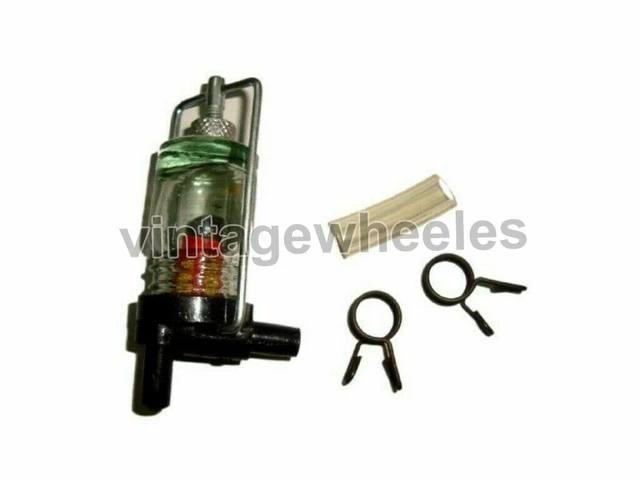 Filtres à Essence 8 Mm - Lot De 4 - Pour Moto, Tondeuse, Scooter, Quad - Réutilisable, Transparent