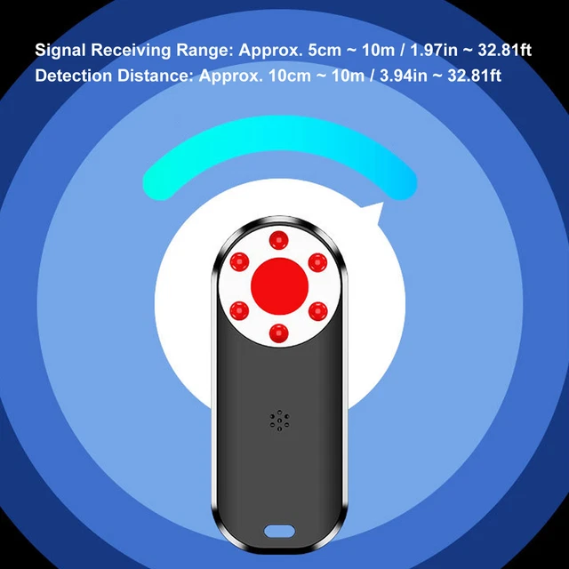 Camera Detector Alarm Function Easy Operation 1MHz-6.5GHz Sensitive Bug