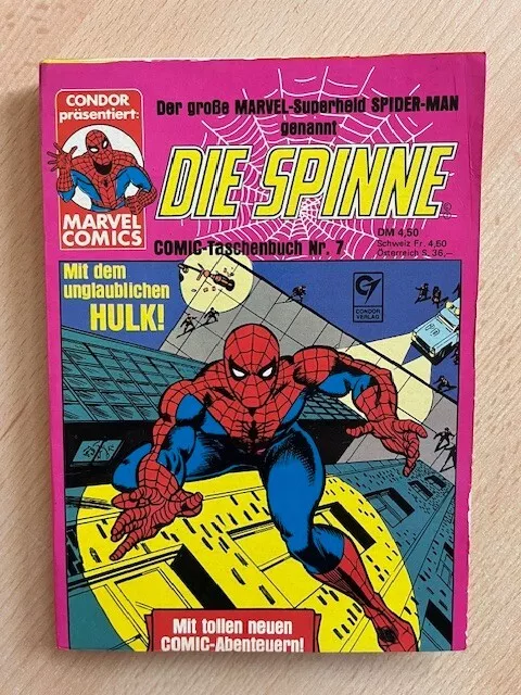 Die Spinne Comic-Taschenbuch Nr. 7 von 71 - Condor-Verlag 1979 - 96  (Z 2)