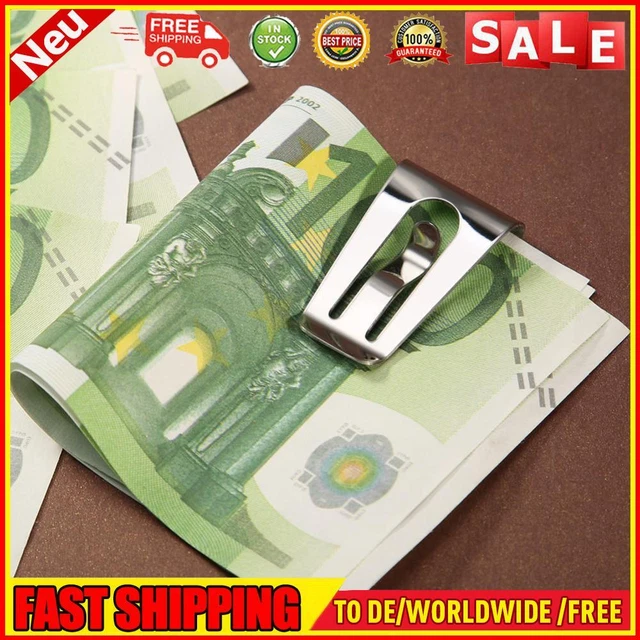 10 Fermasoldi In Acciaio Inossidabile - Portabanconote E Carte Di Credito Ultra Sottili - Foto 7