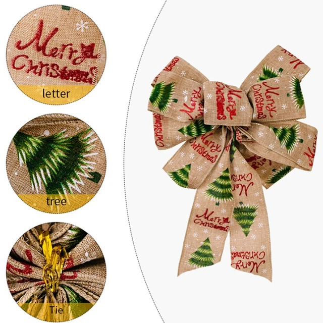 Moño de Navidad Regalo de Navidad Ambiente festivo para escaparate
