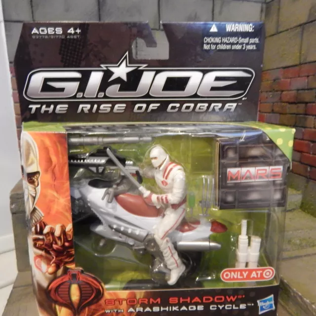 GI JOE ~ 2009 STORM SHADOW MISB MIB MOC ~ Arashikage Cycle ~ tommy 1984