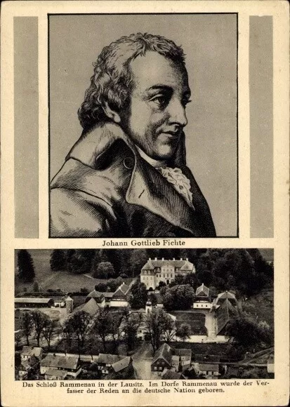 Ak Rammenau Sachsen, Geburtsort Johann Gottlieb Fichte, Schloss... - 10769711