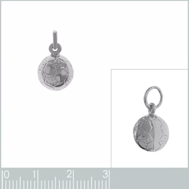 Pendentif Ballon de Football en Argent 925 - Chaîne en Option - Femme - Homme 2