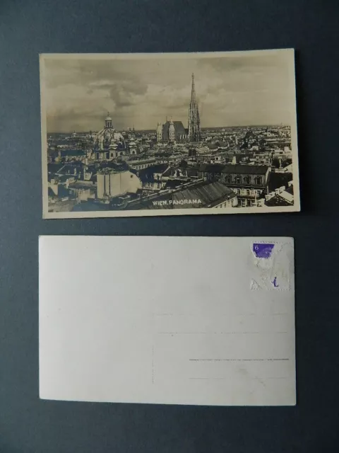 alte Ak PK  WIEN  Panorama um 1940 mit Stephansdom