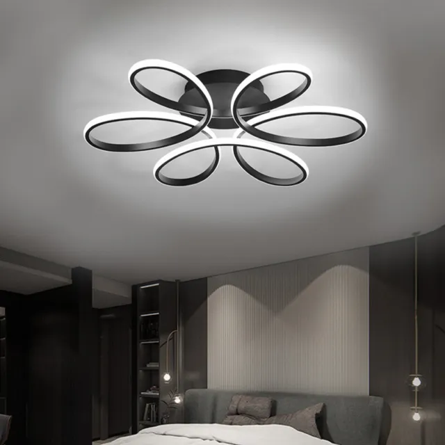 LED Ceiling Light Fixture Pendant Lamp Chandelier Living Bedroom Kitchen +Remote