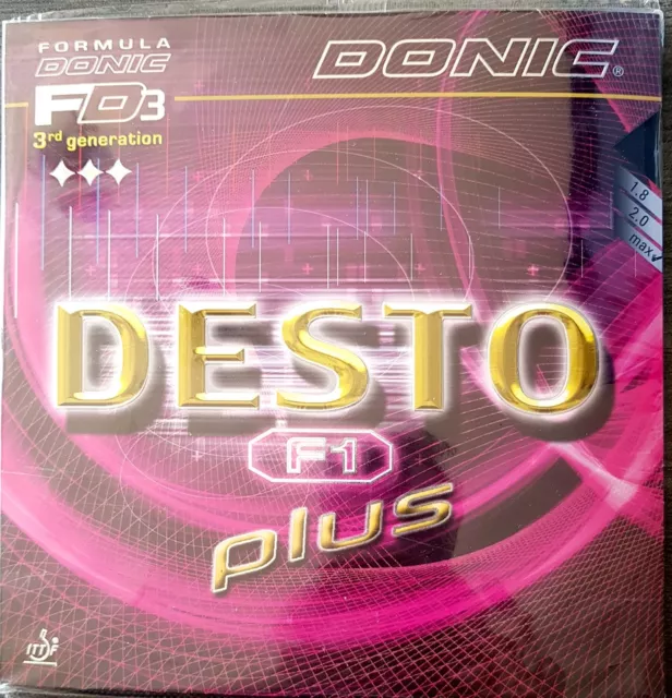 Nice Price --> Donic TT-Belag Desto F1 plus, neu & ovp