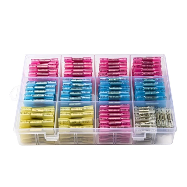 Set connettori termoretraibile 350 pezzi, connettore cavo impermeabile3411