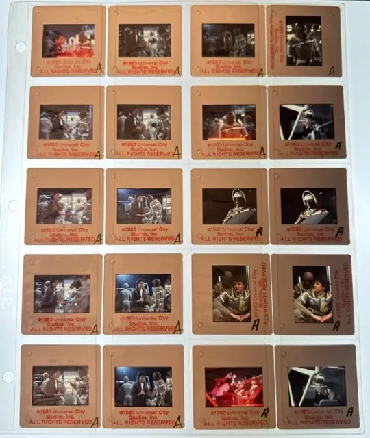 Ultimo Starfighter 1984 Lotto Di 20 Originale 35mm Trasparenza Guide Lance Guest