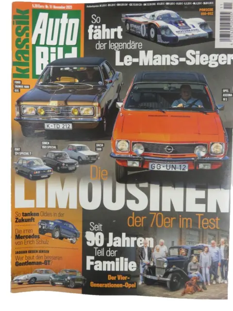 Auto Bild Klassik November 2022 Opel Porsche Dacia Simca Fiat Jensen Jaguar VW