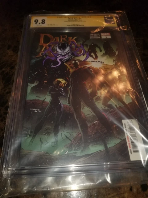 DARK AGES #1 9.8 CGC cbcs pgx SIGNED SKETCHED IBAN COELLO Marvel Comics 2021