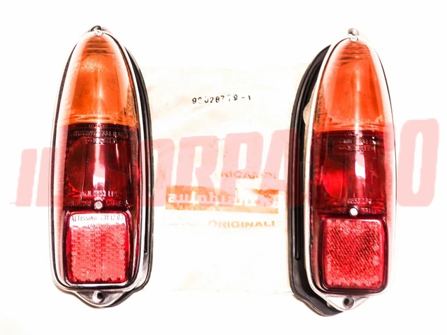 Feux Arrière Complets (plastique + Réflecteurs) Pour Fiat 500 D, 600 D, Multipla - Neufs