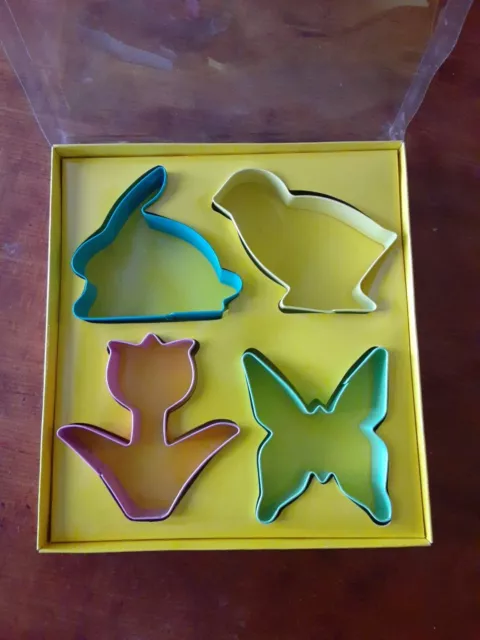 Smith And Doyle Spring Cookie Cutter Set Easter Set of 4 Butterfly Bunny Bird 2