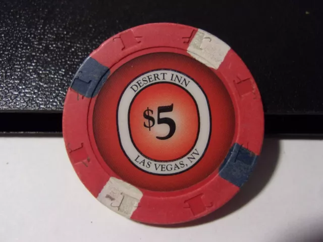 DESERT INN HOTEL CASINO $5 hotel casino gaming poker chip - Las Vegas, NV