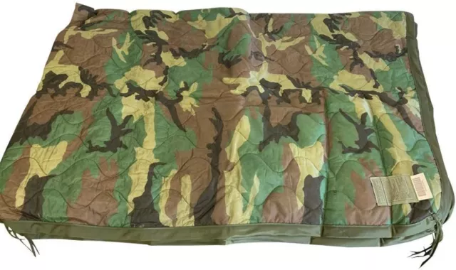 USGI Authentic Poncho Liner Woodland Camo Original US Military Issue