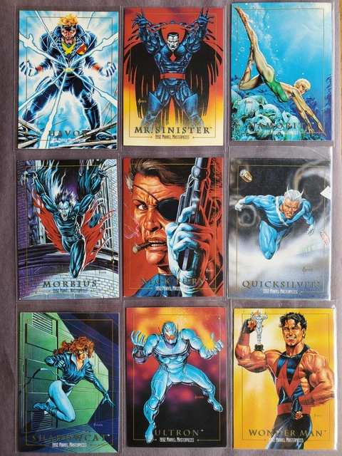 CHEAP 2 for $1. 1992 SkyBox Marvel Masterpieces Singles- You Pick!