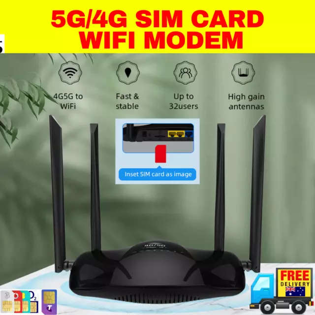 5G 4G LTE WIFI Router 300Mbps Wireless Modem Mifi Sim Card with DUAL Antenna