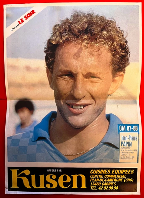 Carte De Collection Rookie Jean-Pierre Papin Vintage Années 90, état Impeccable (JT29)