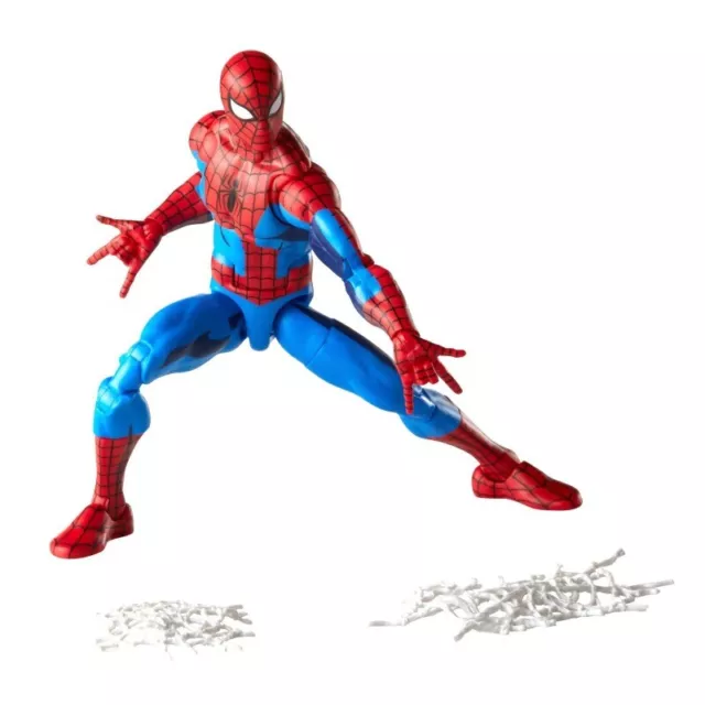 New Spider-Man Marvel Legends Retro Cel-Shaded, 6-inch Action Figure, Web Splat
