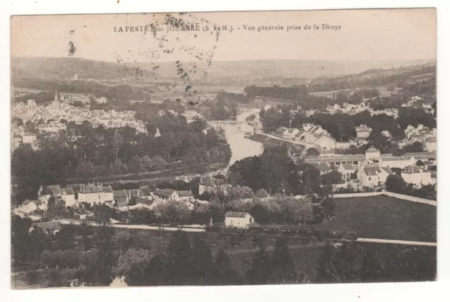 CPA 77 - LA FERTÉ sous JOUARRE : VUE PRISE DE LA DHUYS (SEINE-ET-MARNE) ÉCRITE