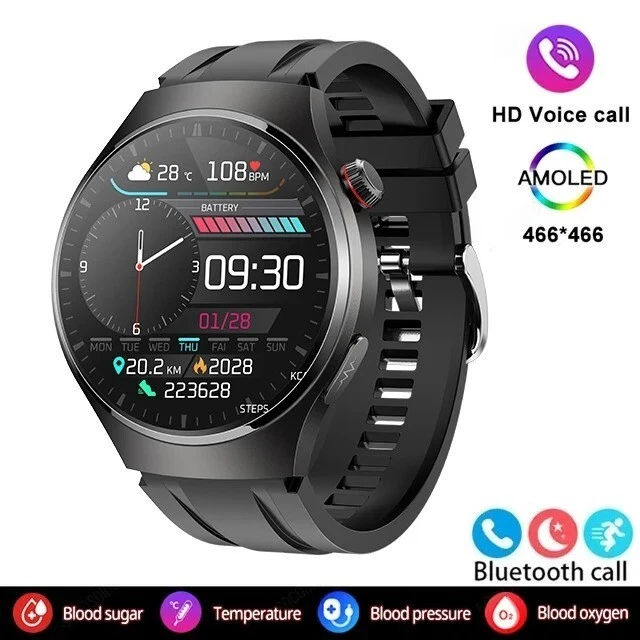 UK 2025 NEW Medical Grade Smart Watch Blood Pressure Oxygen Heart Rate