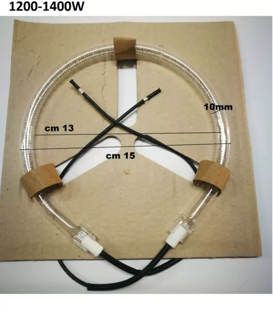 Resistenza Circolare Alogena 1200/1400 W Per Forni Diametro 15