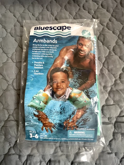 Kids' Bluescape Blue Dino Inflatable Armbands for Swimming & Floating