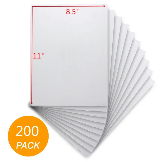 200 8.5x11 Full Sheet Shipping Labels Self Adhesive Laser Ink Jet UPS FedEx USPS