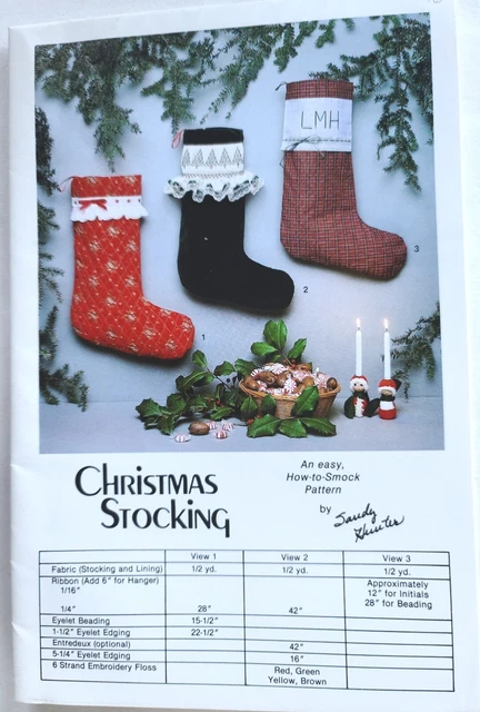 Medias de Navidad patrón para fumar árbol cazador de arena 1984 fácil de fumar de colección