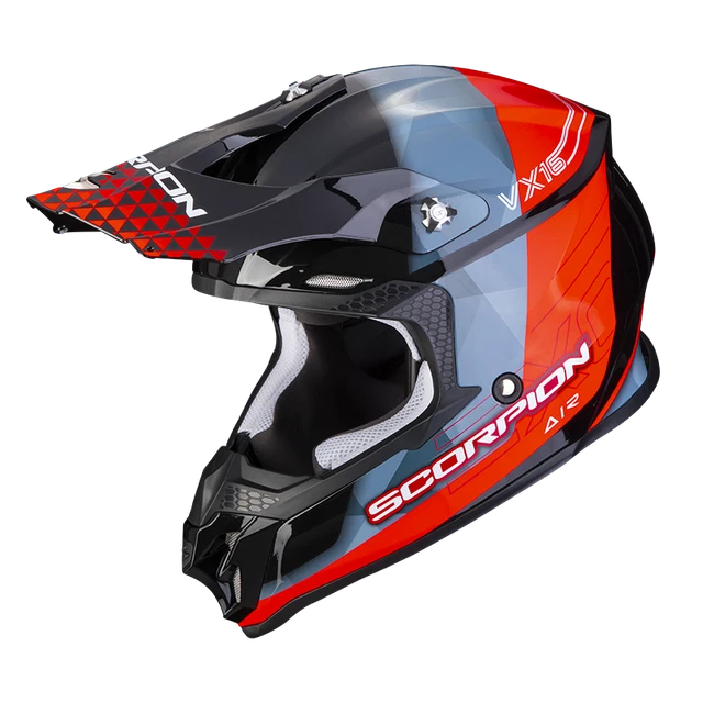 Scorpion VX-16 Evo Air Gem Black-Red Offroad Helmet