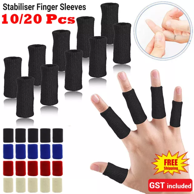 10/20 Finger Splint Stabiliser Sleeves Thumb Support Protector Finger Brace AU