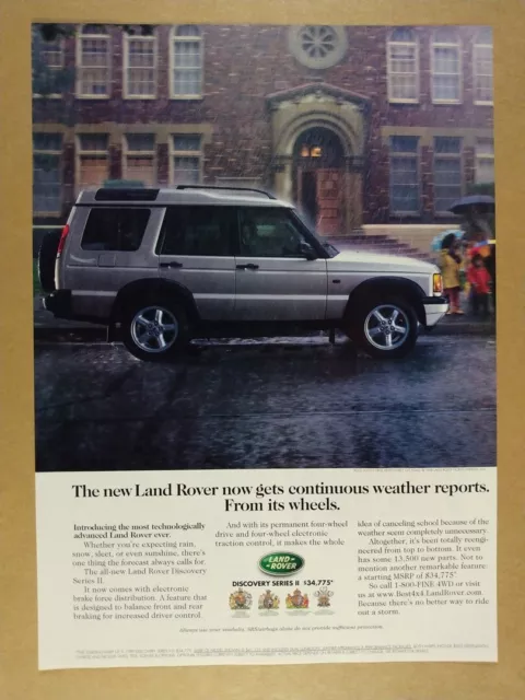 1999 Land Rover Discovery Series II vintage print Ad