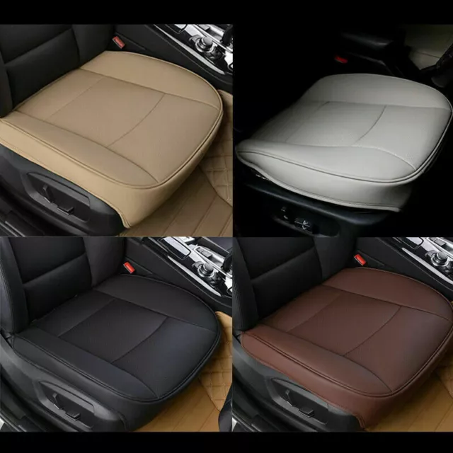 PU Leather Seat Deluxe Car Cover New Universal Black Front Protector Cushion US
