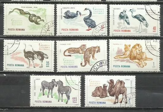 9138-Serie Completa Rumanía 1964 Nº 2054/2061 Fauna Animales