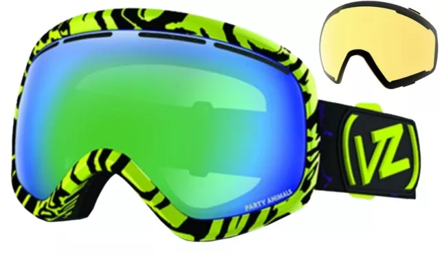 Von Zipper Skylab Skibrille Sport Visier Ski Snowboard 2 Linsen Gmsncsky-Pyl