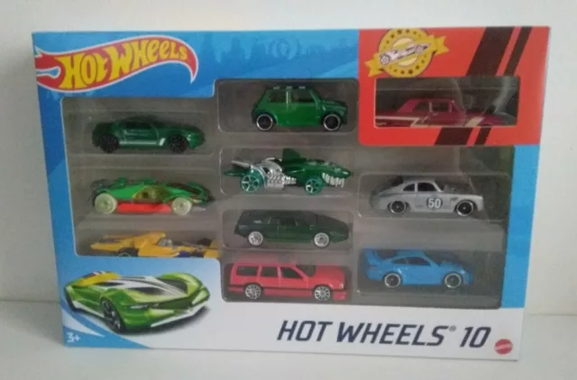 Coffret 10 véhicules – Hot Wheels voitures miniatures –
