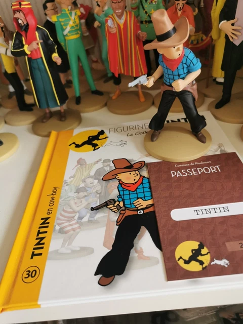 FIGURINE TINTIN EN Cow-Boy Collection Tintin Herge Moulinsart N°30 EUR 24,90 - FR
