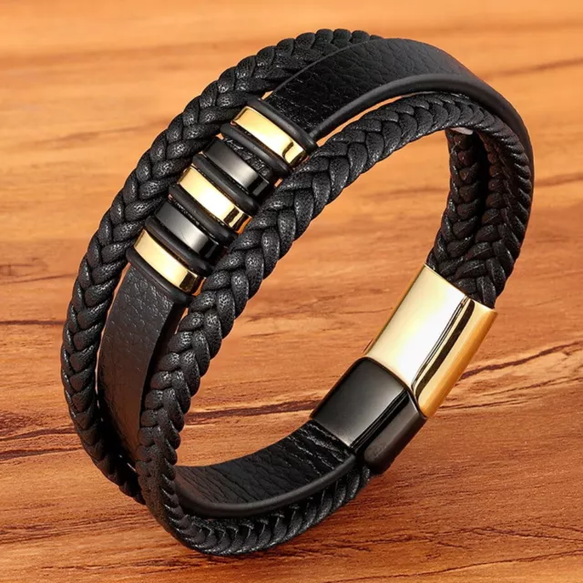 Warren james deals mens leather bracelets