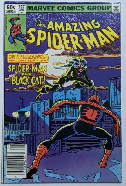 Amazing Spider-Man #227 (Apr 1982, Marvel) VF- 7.5 Black Cat appearance