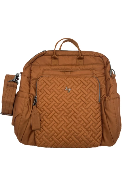 Lug Large Quilted Convertible Tote Sonata - Copper Brown