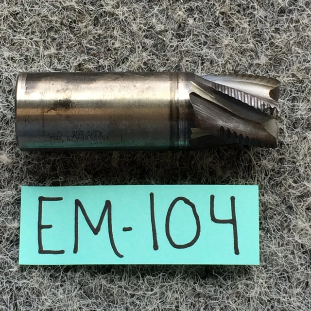 OSG 1" Dia Fine Pitch 2" LOC 5 Flute Cobalt Roughing Square End Mill GRC 45605