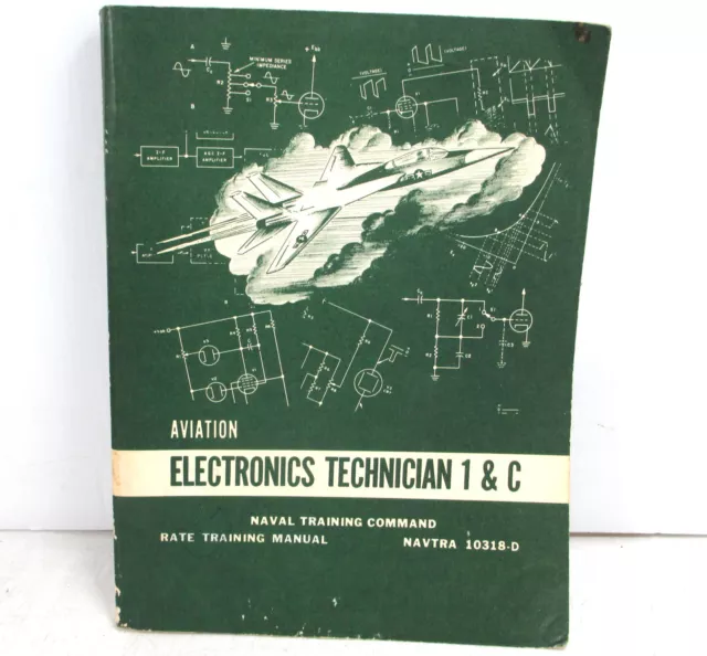 Vintage 1972 Aviation Electronics Technician 1&C Naval Training Command Manual