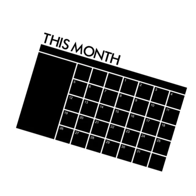 Tafelplaner Monatsplaner-Whiteboard Essensplanertafel Haushalts-Löschkalender