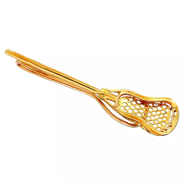 18K Oro Amarillo Firmado Lacrosse Palo Tirante Por A. G. A. Correa And Son Con