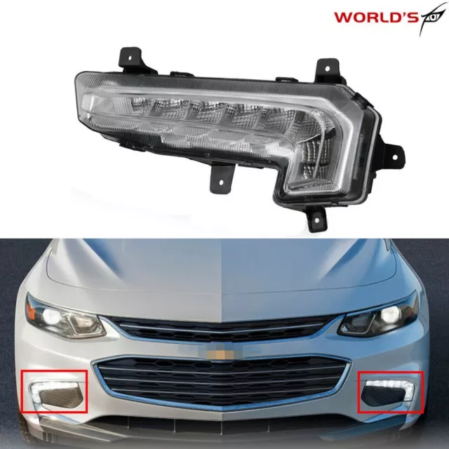 For Chevrolet Malibu XL 2016-2018 Left Side Front LED Fog Light Driving Lamp DRL